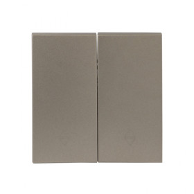 EKF PROxima Валенсия лицевая панель выключателя 2-кл. проходного 10А кашемир.