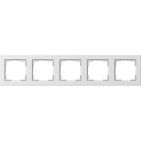 Gira E2 Белый матовый Рамка 5-ая