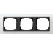 Gira Event Opaque Белый матовый/Антрацит Рамка 3-ая