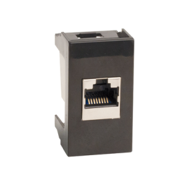 DKC Розетка RJ-45 кат.6,экр,Viva,1 мод.,черн