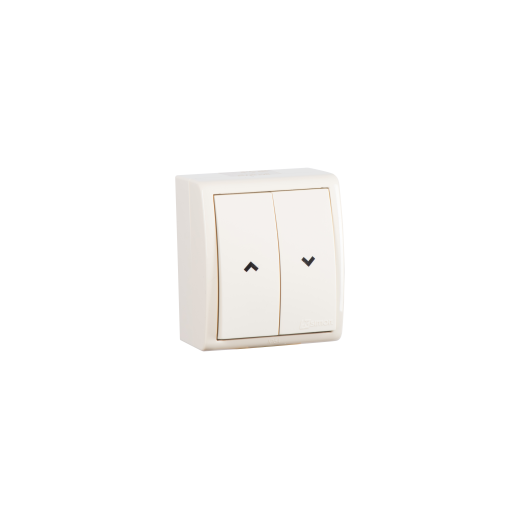 Simon15 Aqua Бежевый Выключатель жалюзийный с электрической блокировкой, наружный, IP54