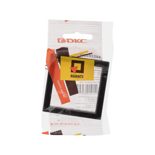 Декоративная вставка для металлических рамок 1 пост (2 мод.), Avanti, черная