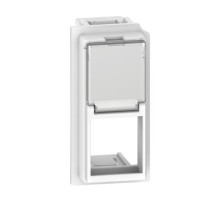 BT Living now Белый Лицевая панель для адаптеров Keystone RJ45 1 мод.