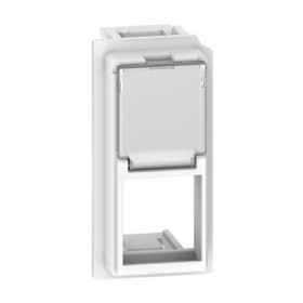 BT Living now Белый Лицевая панель для адаптеров Keystone RJ45 1 мод.