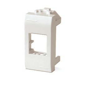 DKC Brava Адаптер для информационных разъемов SIEMON, белый, 1мод.