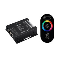 Arlight Контроллер VT-S17-4x6A (12-24V, ПДУ Овал, RF) (IP20 Металл, 3 года)