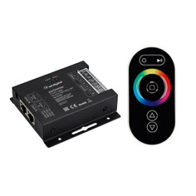 Arlight Контроллер VT-S17-4x6A (12-24V, ПДУ Овал, RF) (IP20 Металл, 3 года)