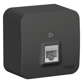 Systeme Electric Blanca наруж Антрацит Розетка компьютерная RJ45, кат.5E, изолир. пластина