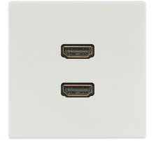 JUNG 2 x HDMI, светло-серый