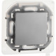 Переключатель одноклавишный IP44 - Legrand/Daccord Inspiria - 10АХ 250В безвинтовые зажимы - алюминий