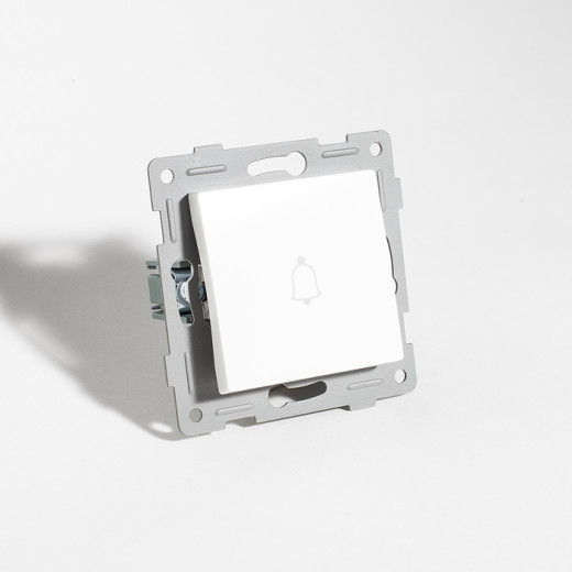 Выключатель самовозвратный звонкового типа, 10А, 220-250V (белый)