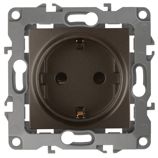 Розетка ЭРА Серия 12 12-2101-13 2P+E Schuko 16A-250В IP20 бронза