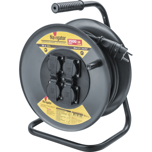 Удлинитель Navigator 93 899 NPE-RM-04-50-E-IP44-3x2.5 катушка 4 гн. c/з КГ 50м