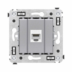 DKC Avanti Компьютерная розетка RJ-45 без шторки в стену, кат.6 одинарная, 