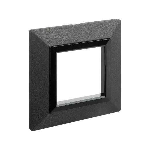 Рамка из металла 1 пост (2 мод.), Avanti, темно-серая