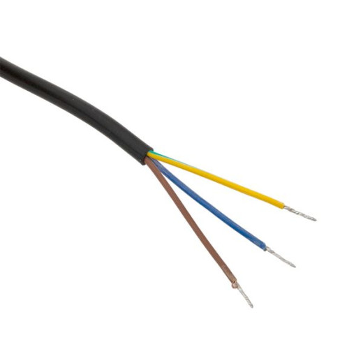 Кабель для подключения светодиодных линейных светильников ДБО-60/120/150 черный 1 метр 3x0,75 мм2 EKF