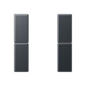 JUNG Антрацит Матовый Комплект накладок 2гр