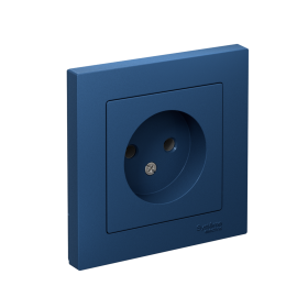 Systeme Electric AtlasDesign Аквамарин Розетка б/з, 16А, в сборе