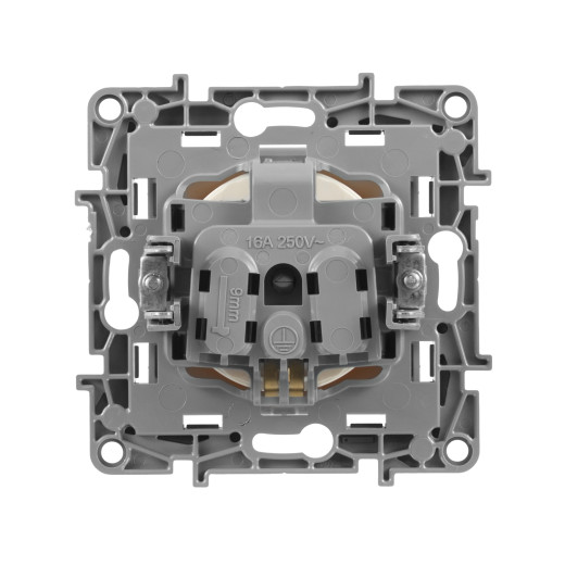 Розетка с заземлением - Legrand Etika - без шторок 16А 250В винтовые зажимы - слоновая кость