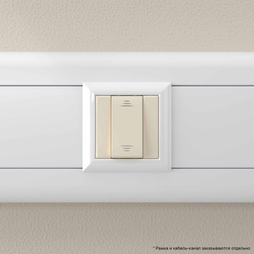 Переключатель модульный, Avanti, ванильная дымка, 1 модуль