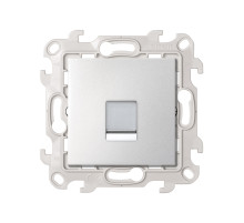 Simon 24 Алюминий Розетка для передачи данных RJ45 Cat.5e UTP