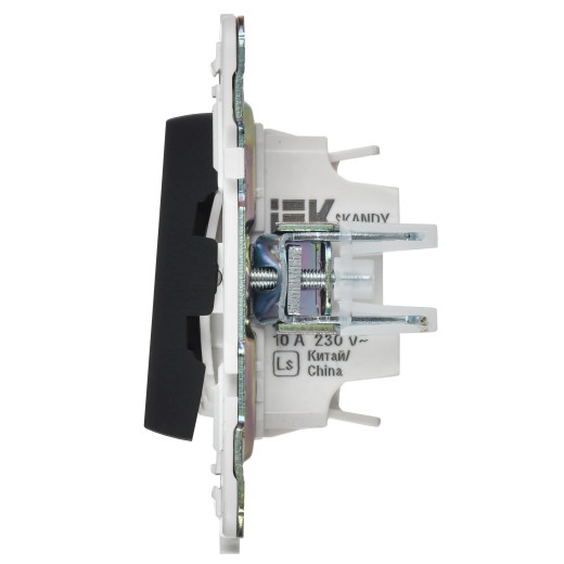 SKANDY Выключ. 2-кл. с инд. отел. 10А SK-V16Bl черн. IEK