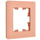 BRITE Рамка 1-мест. РУ-1-2-БрП стекло персиковый матовый IEK