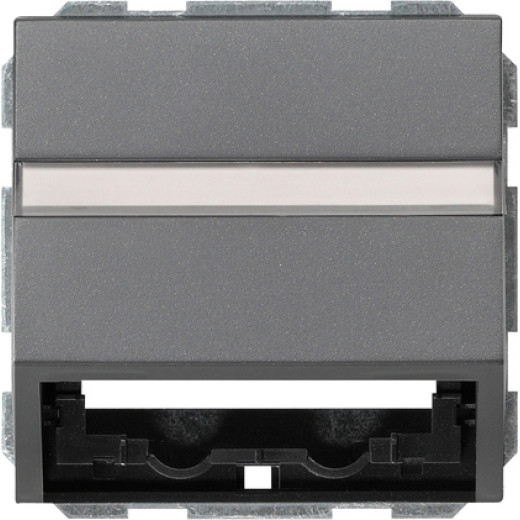 Накладка с опорной пластиной для розеток средств связи