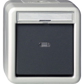 Gira Кнопочный выключатель одноклавишный IP44