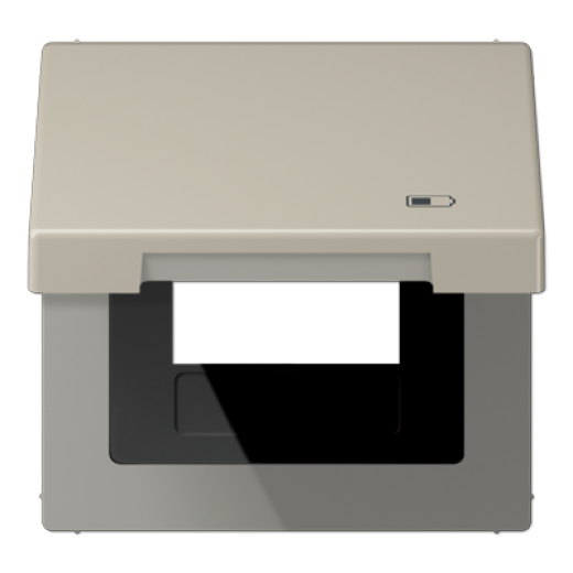 Рамка с подпружиненной крышкой для USB-механизмов, с центральной платой