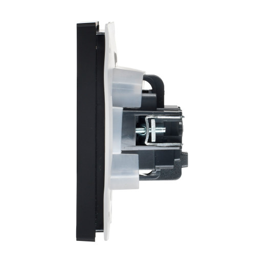 FORTE&PIANO Роз. с з/к/ш с кр. в/к 16А IP44 FP121 чер. IEK