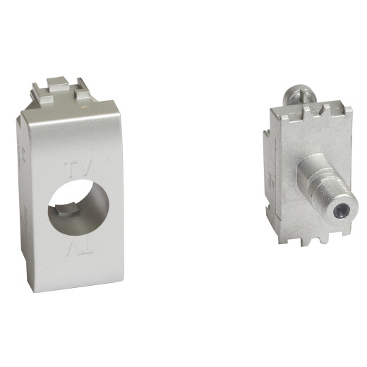 Livinglight. Розетка SAT с разьемом типа F. Резьбовое соединение. 1 модуль. Поставляется в комплекте с лицевыми панелями цветов 