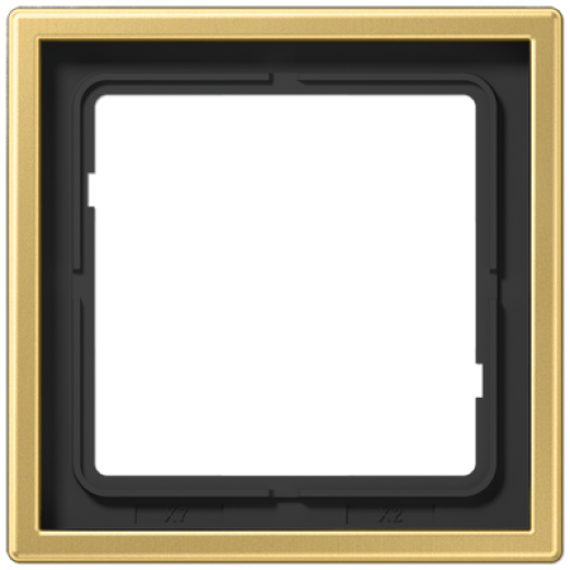 Рамка для вертикальной и горизонтальной установки, 1 пост, металл, латунь classic, Messing