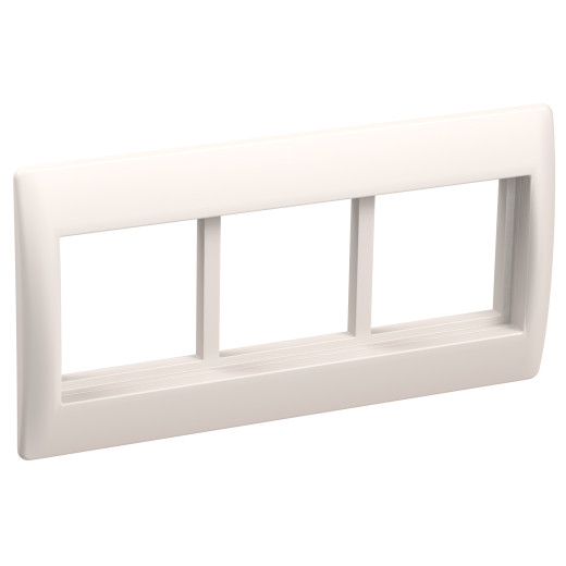 PRIMER Рамка и суппорт на 6 модулей 75мм белый IEK