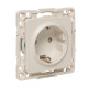 Стокгольм Механизм Розетки 1-местной с/з 16А винтовые клеммы белый с защ. штор. EKF PROxima