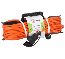 ЭРА Удлинитель силовой UFx-1-2x1.5-50m на рамке без заземления 1 розетка 50м ПВС 2х1.5мм2