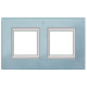 Axolute декоративные накладки прямоугольной формы, стекло, цвет голубое стекло, на 2+2 модуля