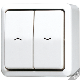 JUNG Выключатель  для управления жалюзи, слоновая кость