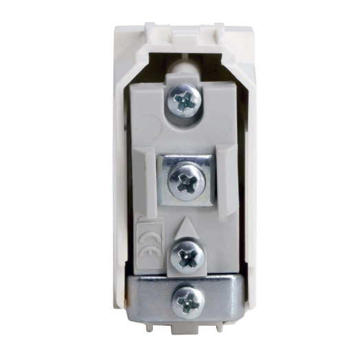 TV розетка без согласующего сопротивления (проходная), белая, 1мод.