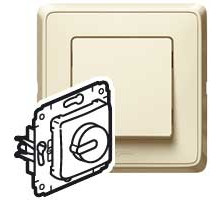 Legrand Cariva Крем Светорегулятор поворотный 300W для л/н (вкл поворотом).