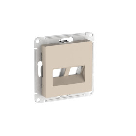 Systeme Electric AtlasDesign Песочный Накладка двойная для информационных функций типа Keystone