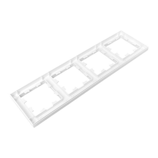 4 - местная рамка, белая, пластик Эпика EKF