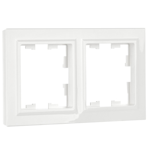 BRITE Рамка 2-мест. РУ-2-БрБ бел. IEK