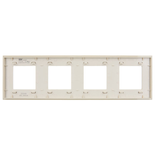 SKANDY Рамка 4-мест. SK-F24B стекло беж. IEK