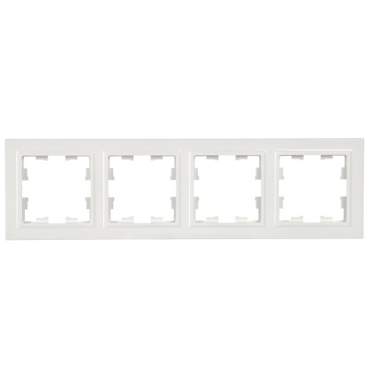 BRITE Рамка 4-мест. РУ-4-БрБ бел. IEK