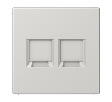 JUNG Плата (фиксация защёлкиванием) для двух модулей термопласт светло-серый