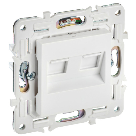 SKANDY Роз. комп. 2-ая RJ45 кат.6 SK-K04W арк. бел. IEK