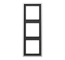 JUNG LS 990 Алюминий Рамка 3-ая