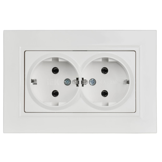 BRITE Роз 2-я с з/к без з/ш пл 16А в сб РСПл12-3-БрБ бел IEK