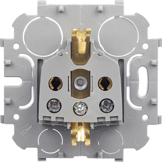 Розетка с заземлением - Legrand Quteo - без шторок IP20 16А 250В винтовые зажимы накладной монтаж - белый